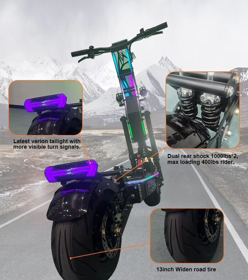 Shock and rear features